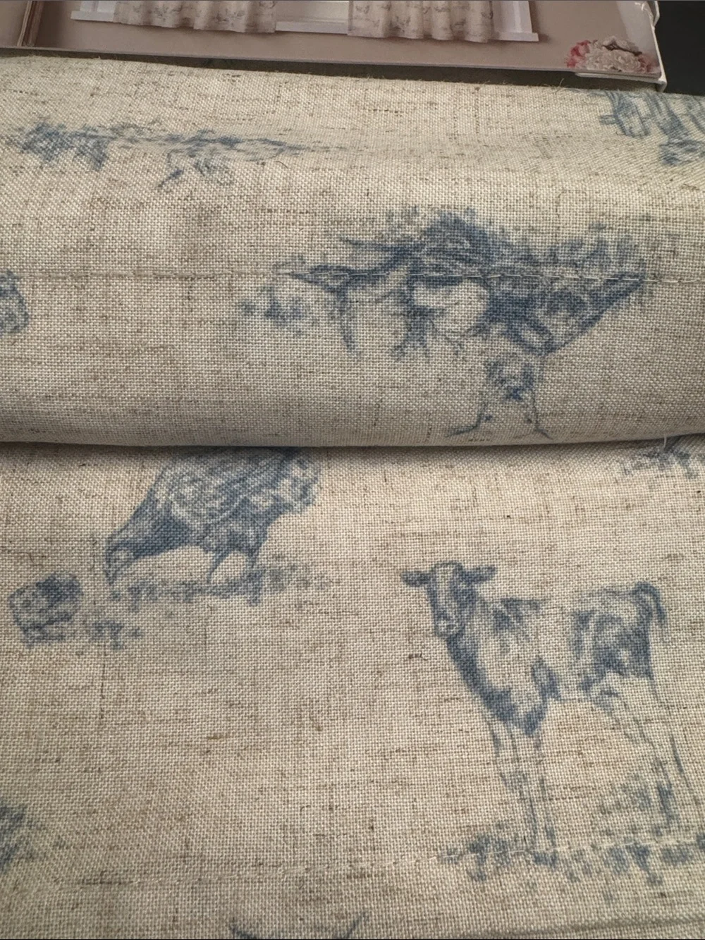 THE FARMHOUSE by Rachel Ashwell Set of 3 Cafe Curtains/Valance -Light Filtering